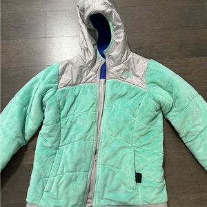 Girls reversible north face